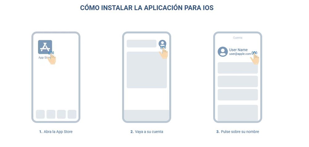 Instrucciones para instalar la aplicación 1xbet en iOS