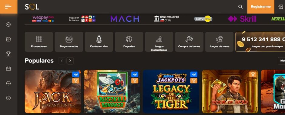 Juega en Sol Casino en 2025: más de 5000 juegos y grandes bonificaciones