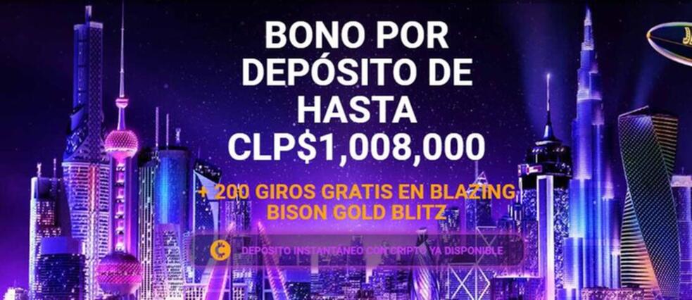 Reclamar bono de depósito hasta CLP$1,008,000