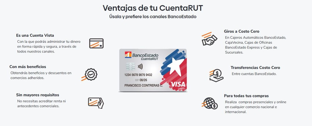 Ventajas de tu CuentaRUT