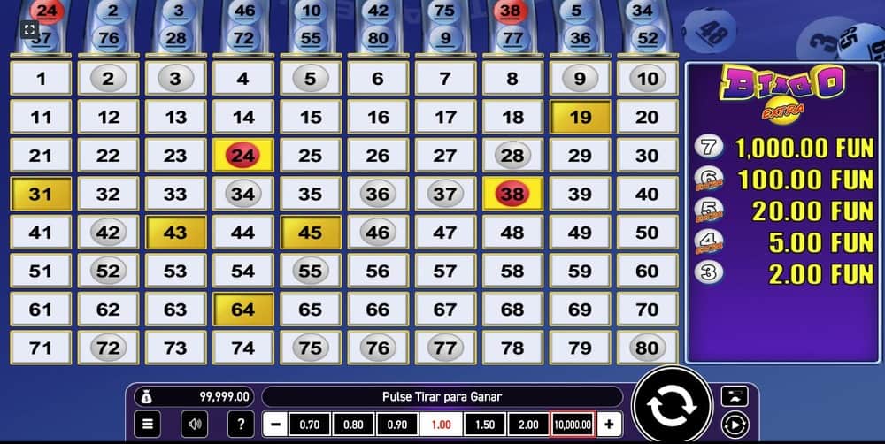 Sorteo de bolas de bingo
